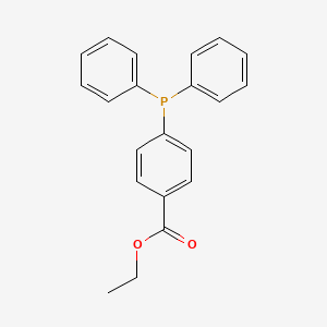 molecular formula C21H19O2P B14243171 Benzoic acid, 4-(diphenylphosphino)-, ethyl ester CAS No. 223510-97-2