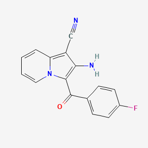 2-Amino-3-(4-fluorobenzoyl)indolizine-1-carbonitrile