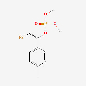 molecular formula C11H14BrO4P B14243183 2-Bromo-1-(4-methylphenyl)ethenyl dimethyl phosphate CAS No. 402578-97-6