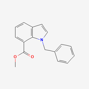 molecular formula C17H15NO2 B14243197 1H-Indole-7-carboxylic acid, 1-(phenylmethyl)-, methyl ester CAS No. 189634-92-2