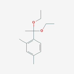 molecular formula C14H22O2 B14243200 1-(1,1-Diethoxyethyl)-2,4-dimethyl-benzol CAS No. 214330-29-7