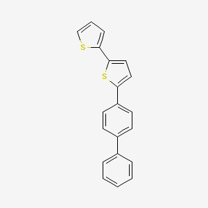 molecular formula C20H14S2 B14243213 2,2'-Bithiophene, 5-[1,1'-biphenyl]-4-yl- CAS No. 238397-96-1