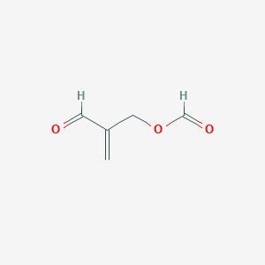 molecular formula C5H6O3 B14243246 2-Formylprop-2-en-1-yl formate CAS No. 188897-69-0