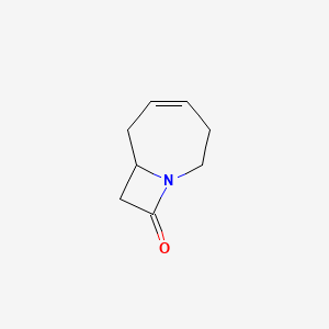 molecular formula C8H11NO B14243251 1-Azabicyclo[5.2.0]non-4-en-9-one CAS No. 241813-08-1