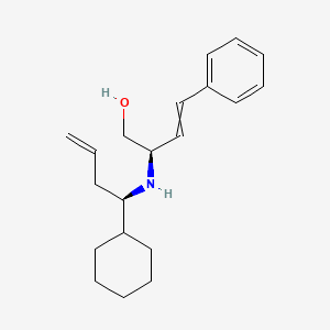 (2R)-2-{[(1R)-1-Cyclohexylbut-3-en-1-yl]amino}-4-phenylbut-3-en-1-ol