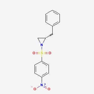 (2S)-2-benzyl-1-(4-nitrophenyl)sulfonylaziridine