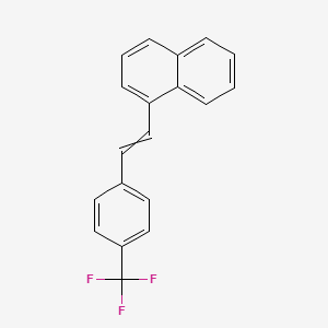 1-[2-[4-(Trifluoromethyl)phenyl]ethenyl]naphthalene