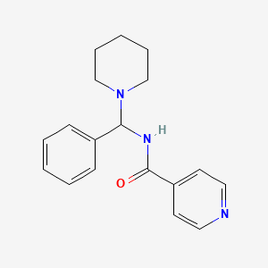 N-[Phenyl(piperidin-1-yl)methyl]pyridine-4-carboxamide