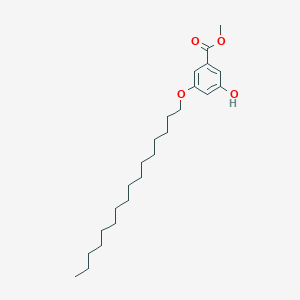 molecular formula C24H40O4 B14243283 Methyl 3-(hexadecyloxy)-5-hydroxybenzoate CAS No. 497092-42-9