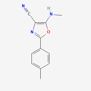 5-(Methylamino)-2-(p-tolyl)oxazole-4-carbonitrile