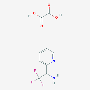 B1424330 2,2,2-Trifluoro-1-pyridin-2-YL-ethylamine oxalate CAS No. 1187929-49-2