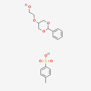 4-Methylbenzenesulfonic acid;2-[(2-phenyl-1,3-dioxan-5-yl)oxy]ethanol