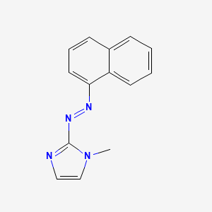 molecular formula C14H12N4 B14243312 1H-Imidazole, 1-methyl-2-(1-naphthalenylazo)- CAS No. 356522-75-3