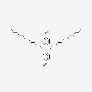 molecular formula C39H64O2 B14243336 4,4'-(Heptacosane-14,14-diyl)diphenol CAS No. 400784-71-6