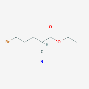 Ethyl 5-bromo-2-cyanopentanoate