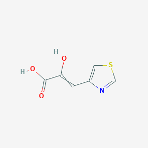 molecular formula C6H5NO3S B14243344 2-Hydroxy-3-(1,3-thiazol-4-yl)prop-2-enoic acid CAS No. 490030-20-1