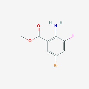 B1424336 Methyl 2-amino-5-bromo-3-iodobenzoate CAS No. 289039-83-4
