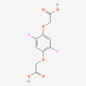 molecular formula C10H8I2O6 B14243401 2,2'-[(2,5-Diiodo-1,4-phenylene)bis(oxy)]diacetic acid CAS No. 505065-16-7