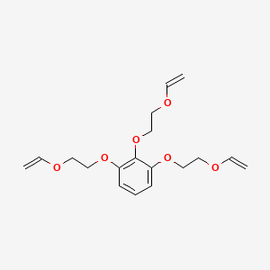 molecular formula C18H24O6 B14243410 1,2,3-Tris[2-(ethenyloxy)ethoxy]benzene CAS No. 209588-40-9