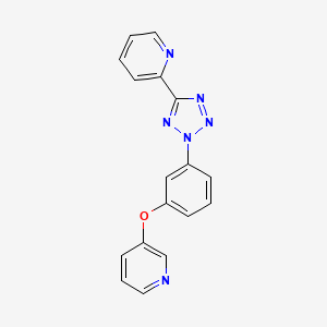 2-(2-{3-[(Pyridin-3-yl)oxy]phenyl}-2H-tetrazol-5-yl)pyridine