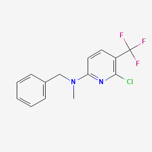 2-Pyridinamine, 6-chloro-N-methyl-N-(phenylmethyl)-5-(trifluoromethyl)-