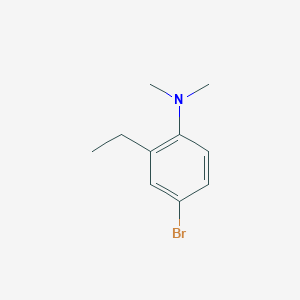 molecular formula C10H14BrN B14243497 4-Bromo-2-ethyl-n,n-dimethylaniline CAS No. 503621-10-1