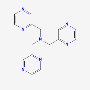 1-(Pyrazin-2-yl)-N,N-bis[(pyrazin-2-yl)methyl]methanamine