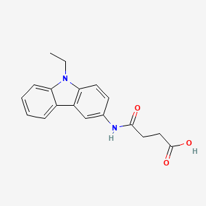 4-[(9-ethyl-9H-carbazol-3-yl)amino]-4-oxobutanoic acid