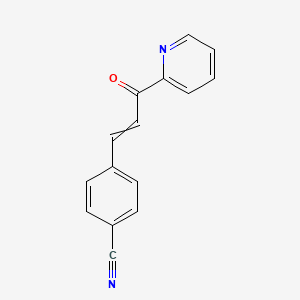 4-[3-Oxo-3-(pyridin-2-yl)prop-1-en-1-yl]benzonitrile