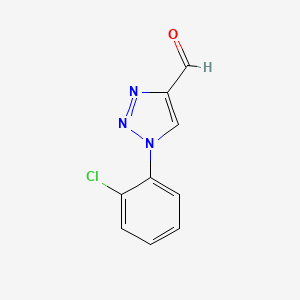 molecular formula C9H6ClN3O B1424352 1-(2-chlorophenyl)-1H-1,2,3-triazole-4-carbaldehyde CAS No. 1325724-90-0