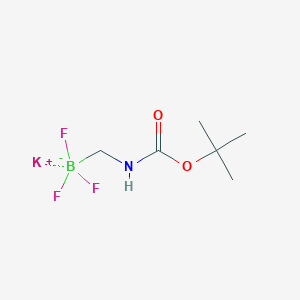 molecular formula C6H12BF3KNO2 B1424354 Potassium (((tert-butoxycarbonyl)amino)methyl)trifluoroborate CAS No. 1314538-55-0