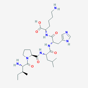 molecular formula C29H50N8O6 B14243540 L-Isoleucyl-L-prolyl-L-leucyl-L-histidyl-L-lysine CAS No. 206754-58-7