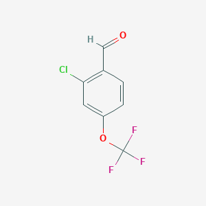 molecular formula C8H4ClF3O2 B1424357 2-Chloro-4-(trifluoromethoxy)benzaldehyde CAS No. 1079351-20-4