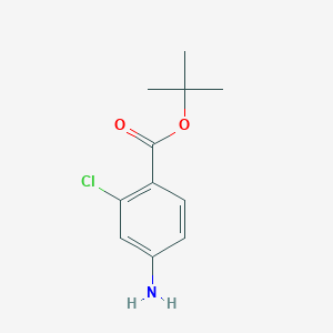 molecular formula C11H14ClNO2 B1424359 Tert-butyl 4-amino-2-chlorobenzoate CAS No. 75294-49-4