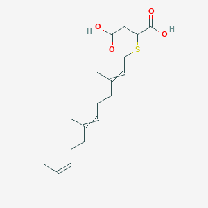 2-[(3,7,11-Trimethyldodeca-2,6,10-trien-1-YL)sulfanyl]butanedioic acid