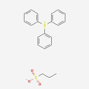 molecular formula C21H22O3S2 B14243608 Triphenylsulfanium propane-1-sulfonate CAS No. 422508-79-0