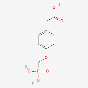 molecular formula C9H11O6P B14243613 [4-(Phosphonomethoxy)phenyl]acetic acid CAS No. 272785-61-2