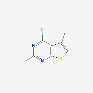 molecular formula C8H7ClN2S B1424362 4-Chloro-2,5-dimethylthieno[2,3-d]pyrimidine CAS No. 935843-18-8