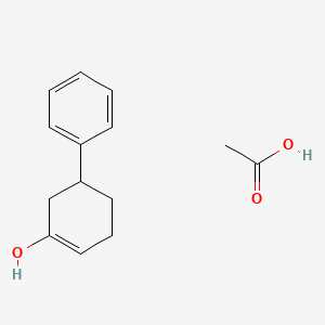 Acetic acid;5-phenylcyclohexen-1-ol