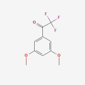 molecular formula C10H9F3O3 B1424366 1-(3,5-Dimethoxyphenyl)-2,2,2-trifluoroethanone CAS No. 929099-06-9