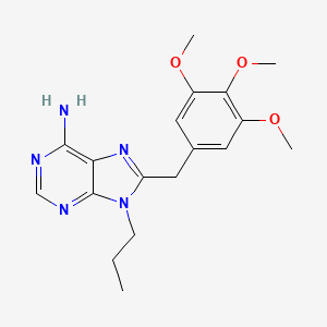 9-Propyl-8-[(3,4,5-trimethoxyphenyl)methyl]-9H-purin-6-amine