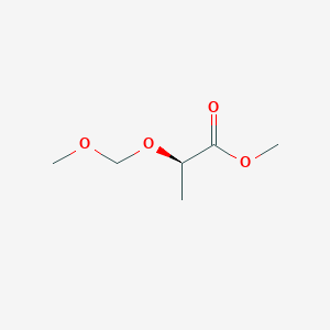 molecular formula C6H12O4 B14243674 Propanoic acid, 2-(methoxymethoxy)-, methyl ester, (2R)- CAS No. 272125-67-4