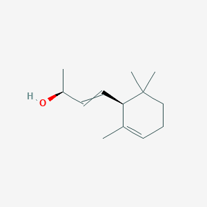 molecular formula C13H22O B14243683 (2S)-4-[(1S)-2,6,6-Trimethylcyclohex-2-en-1-yl]but-3-en-2-ol CAS No. 221046-97-5