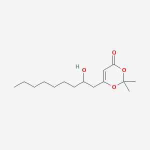 6-(2-Hydroxynonyl)-2,2-dimethyl-2H,4H-1,3-dioxin-4-one