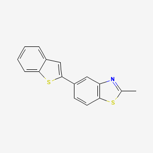 Benzothiazole, 5-benzo[b]thien-2-yl-2-methyl-