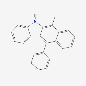 molecular formula C23H17N B14243718 6-Methyl-11-phenyl-5H-benzo[B]carbazole CAS No. 414868-64-7