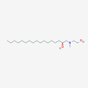 molecular formula C20H43NO2 B14243726 2-Heptadecanol, 1-[(2-hydroxyethyl)methylamino]-, (R)- CAS No. 185306-53-0