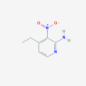 molecular formula C7H9N3O2 B1424373 4-Ethyl-3-nitropyridin-2-amine CAS No. 70936-16-2