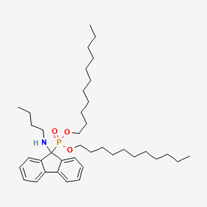 molecular formula C39H64NO3P B14243758 Diundecyl [9-(butylamino)-9H-fluoren-9-yl]phosphonate CAS No. 182202-17-1