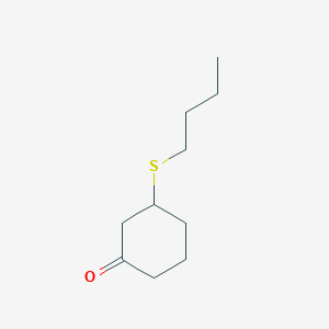 molecular formula C10H18OS B14243785 3-Butylsulfanylcyclohexan-1-one CAS No. 505062-31-7